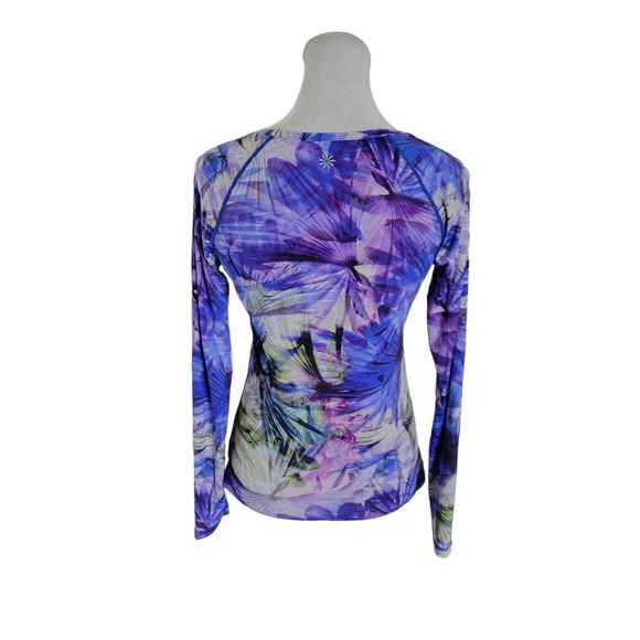 Athleta Womens Aquatic Floral Kailua Rash Guard Size XS - Picture 4 of 9